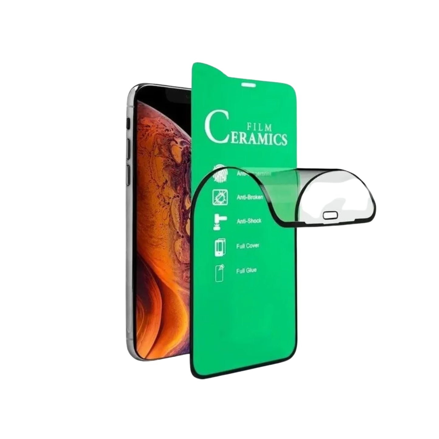 Protector de pantalla - vidrio cerámico. Disponible para todas las referencias de celulares